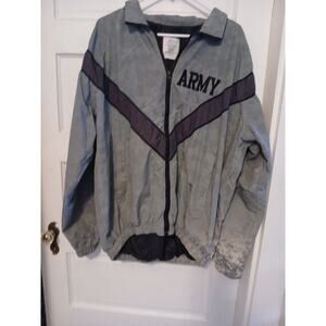 Title: U.S. Army IPFU Training Jacket Men’s M/L Vented Windbreaker Full Zip Gra